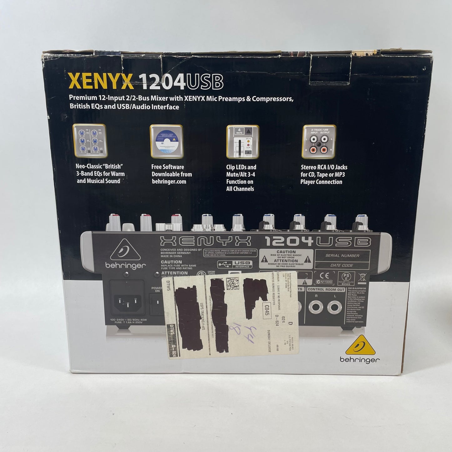 Behringer Xenyx 12 Input Bus Mixer 1204USB