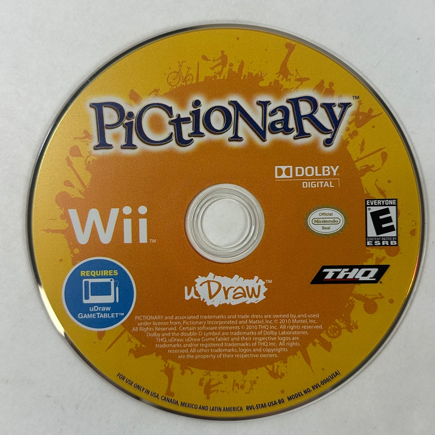 THQ uDraw GameTablet with uDraw Studio and Pictionary (Nintendo Wii 2010) Bundle