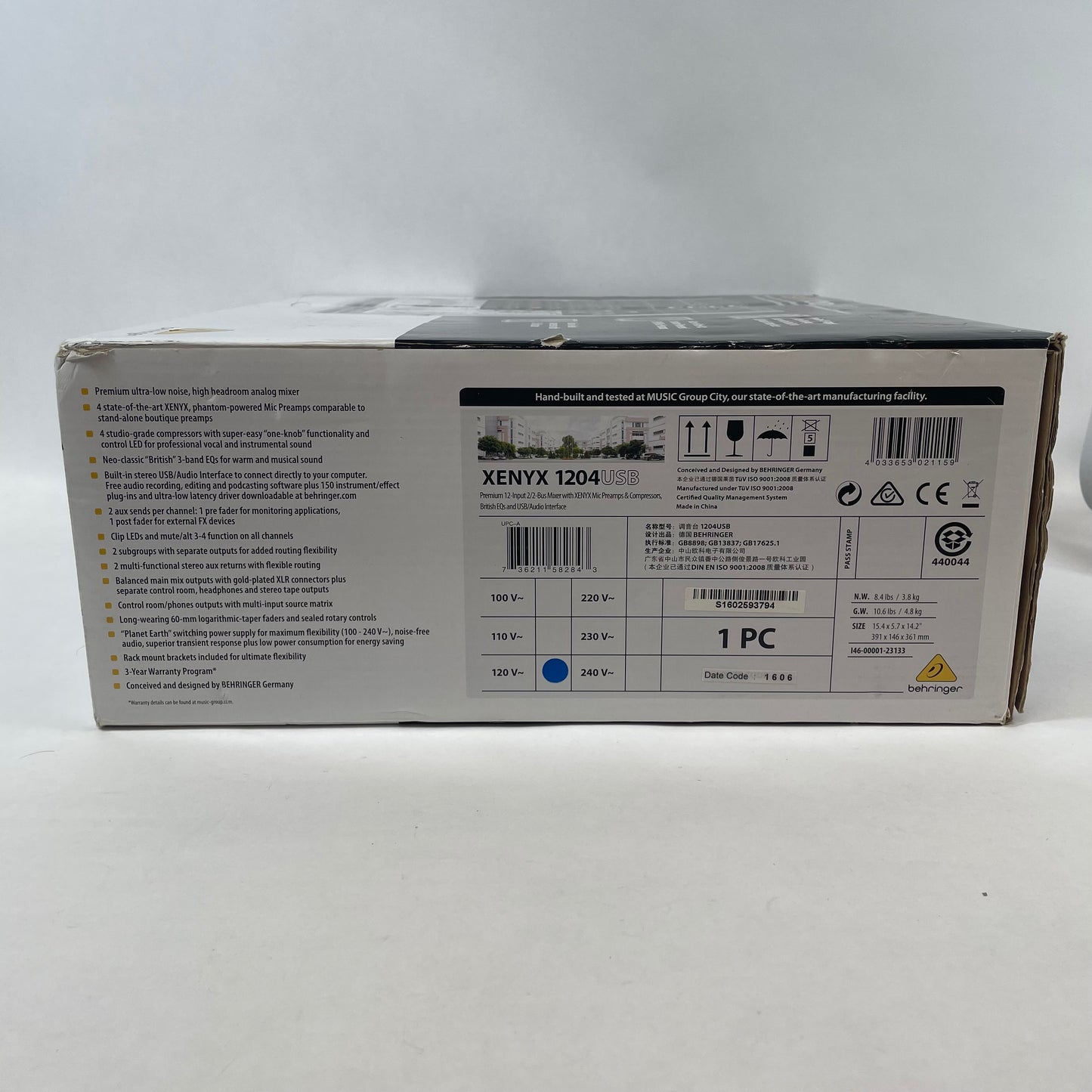 Behringer Xenyx 12 Input Bus Mixer 1204USB