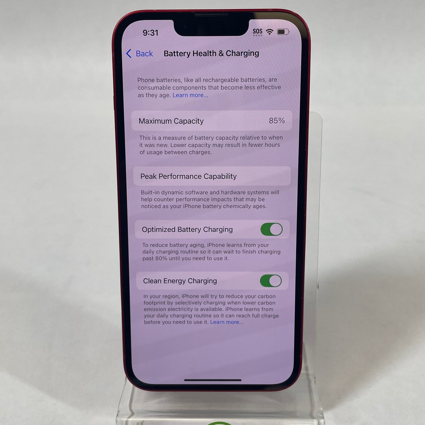 Unlocked Apple iPhone 13 128GB Red MLAA3LL/A