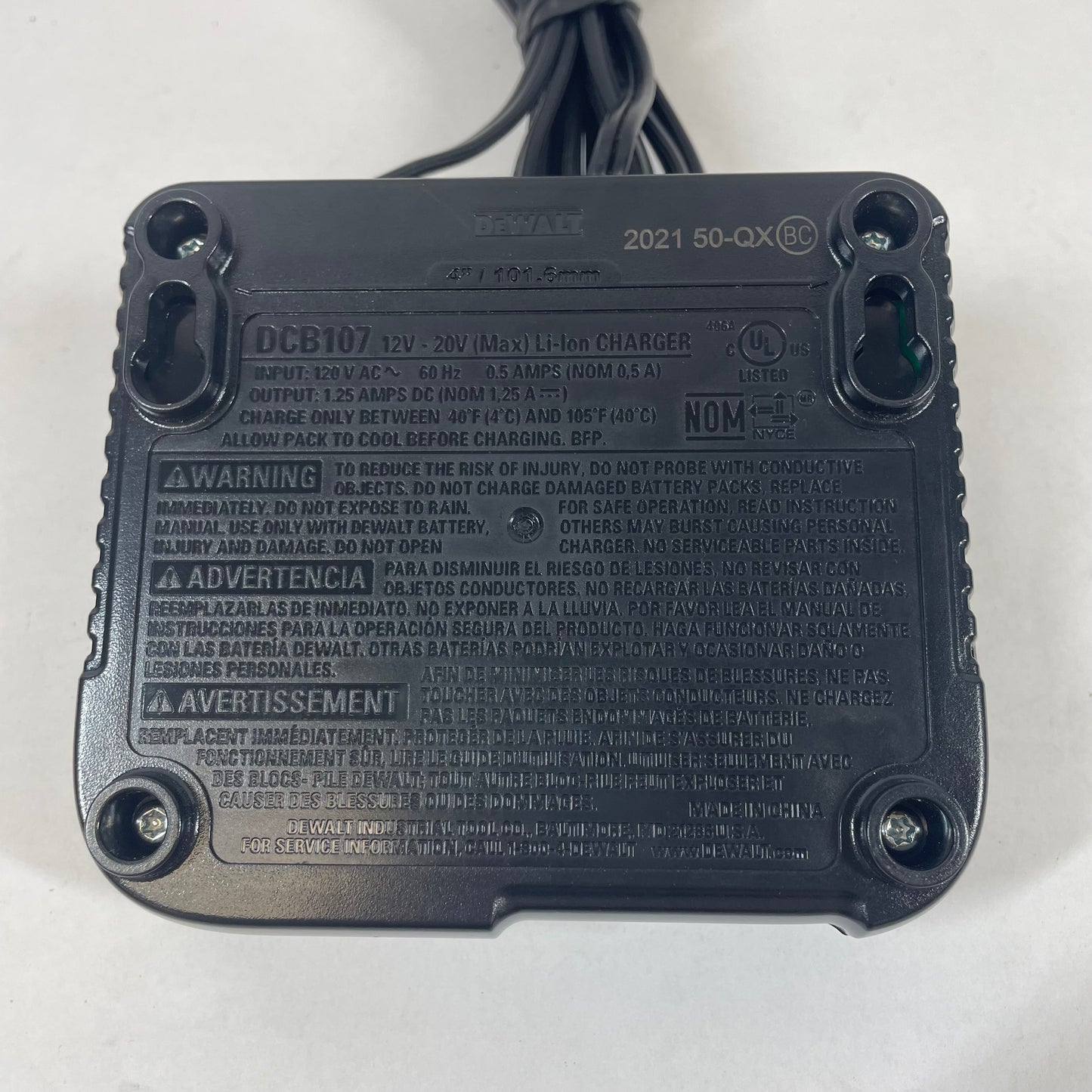 DeWalt DCB107 12v/20v MAX Battery Charger Kit