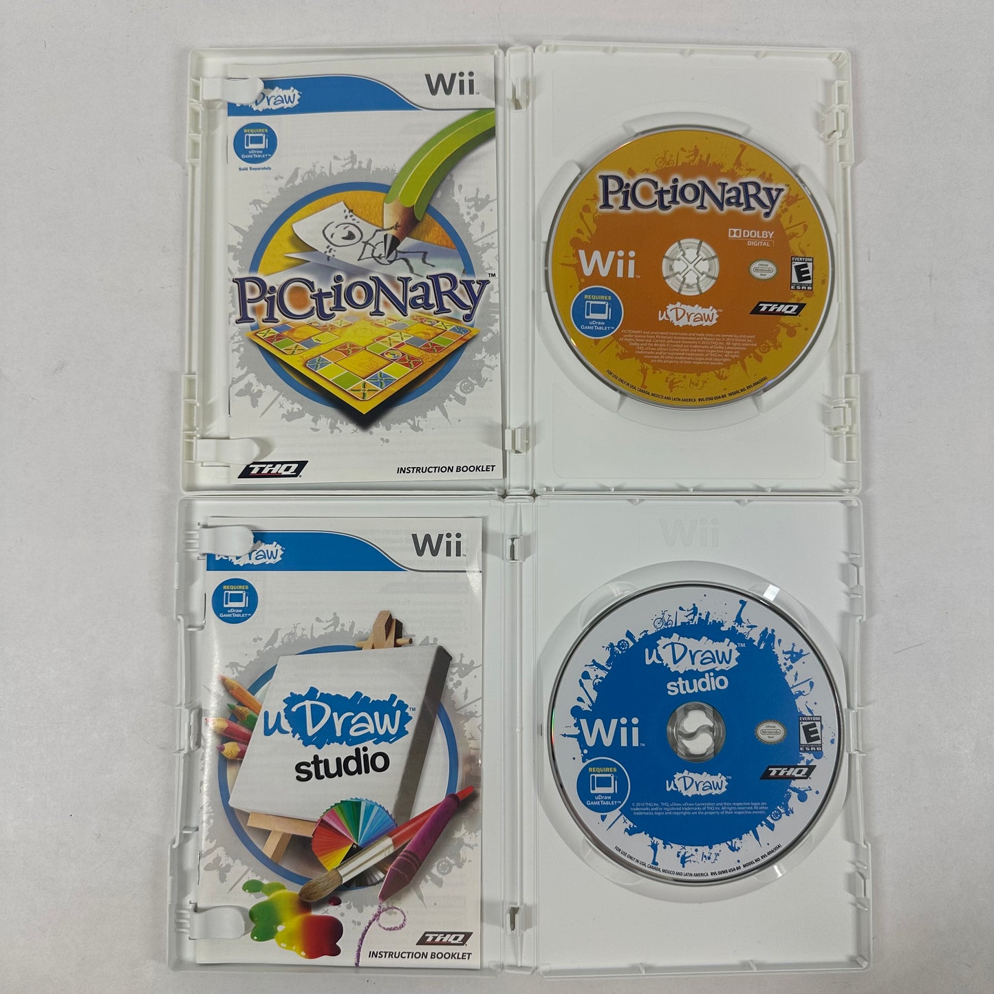 THQ uDraw GameTablet with uDraw Studio and Pictionary (Nintendo Wii 2010) Bundle