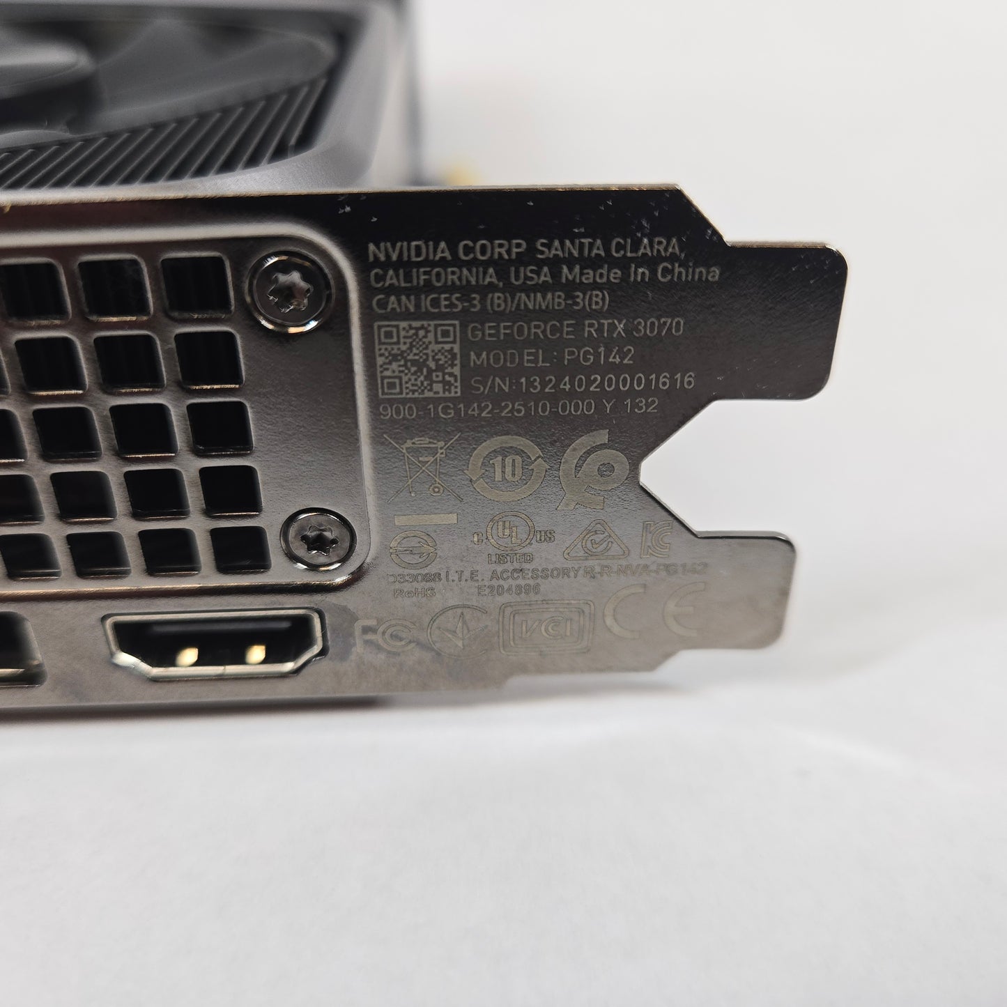 NVIDIA GeForce RTX 3070 8GB GDDR6 Graphics Card PG142 Founders Edition