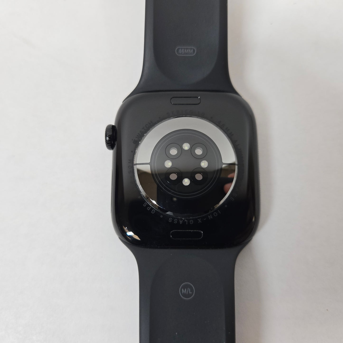 GPS Only Apple Watch Series 10 46MM Black Aluminum Black Sport Band MWWQ3LW/A