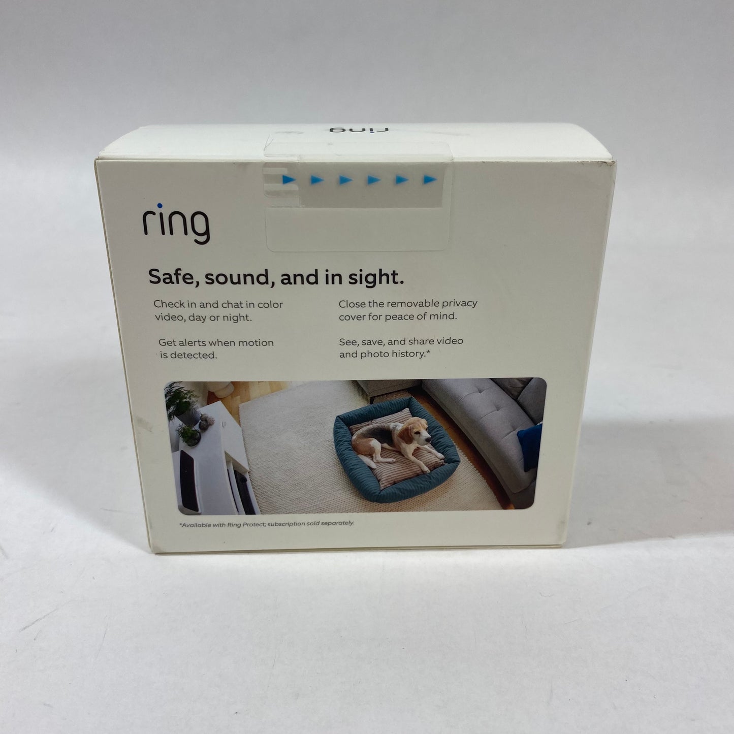 New Ring Indoor Cam Home Security Camera White