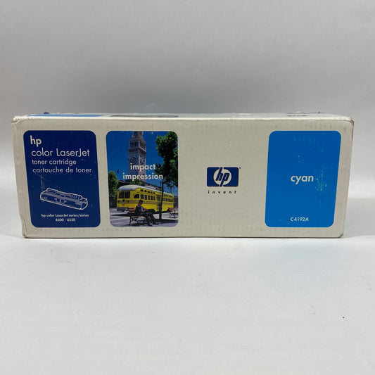 New HP Color LaserJet C4192A Cyan Toner Cartridge