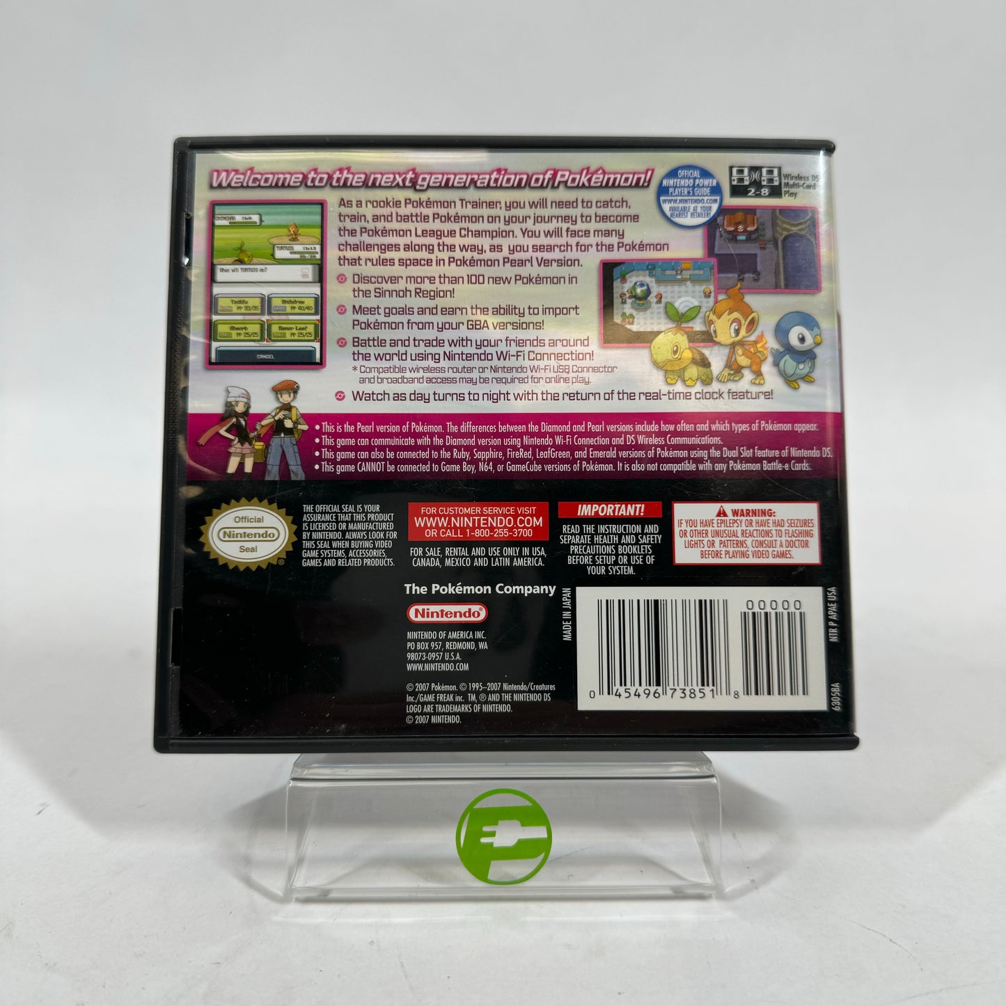 Pokemon Pearl (Nintendo DS, 2007)