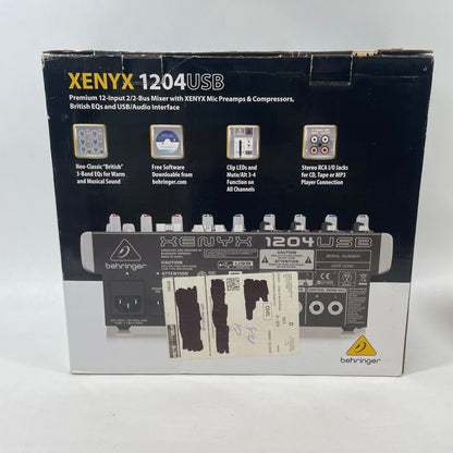 Behringer Xenyx 12 Input Bus Mixer 1204USB