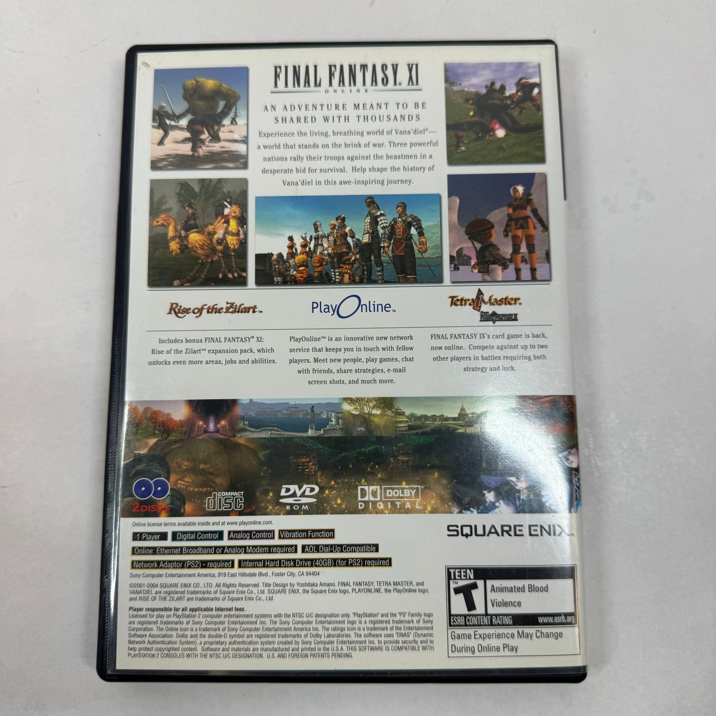 Final Fantasy XI (Sony PlayStation 2 PS2, 2004)