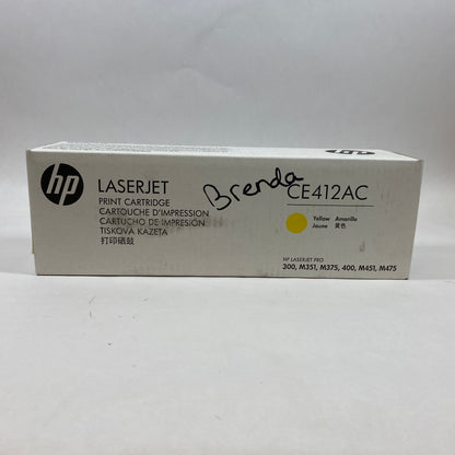 New HP LaserJet CE412AC Yellow Print Cartridge