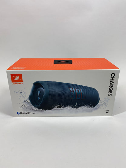 New JBL Charge 5 Portable Waterproof Bluetooth Speaker Blue jblcharge5bluam