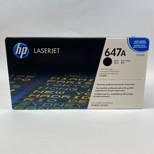 New HP LaserJet 647A Black Print Cartridge