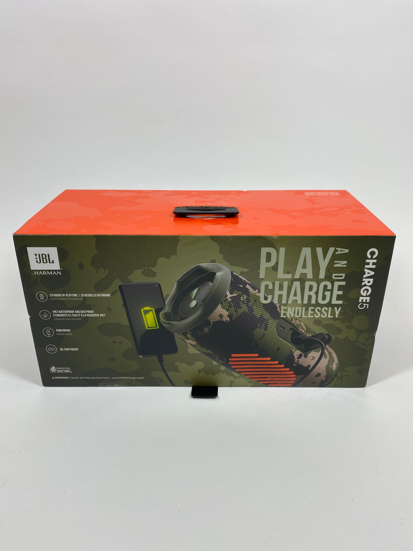 New JBL Charge 5 Portable Waterproof Bluetooth Speaker Camo JBLCHARGE5SQUADAM