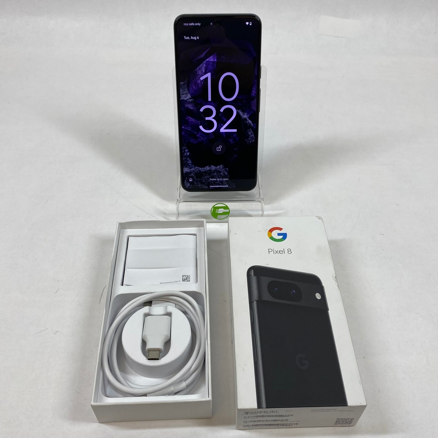 Factory Unlocked Google Pixel 8 128GB Obsidian G9BQD