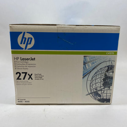 New HP LaserJet Dual-Pack 27X Black Print Cartridges