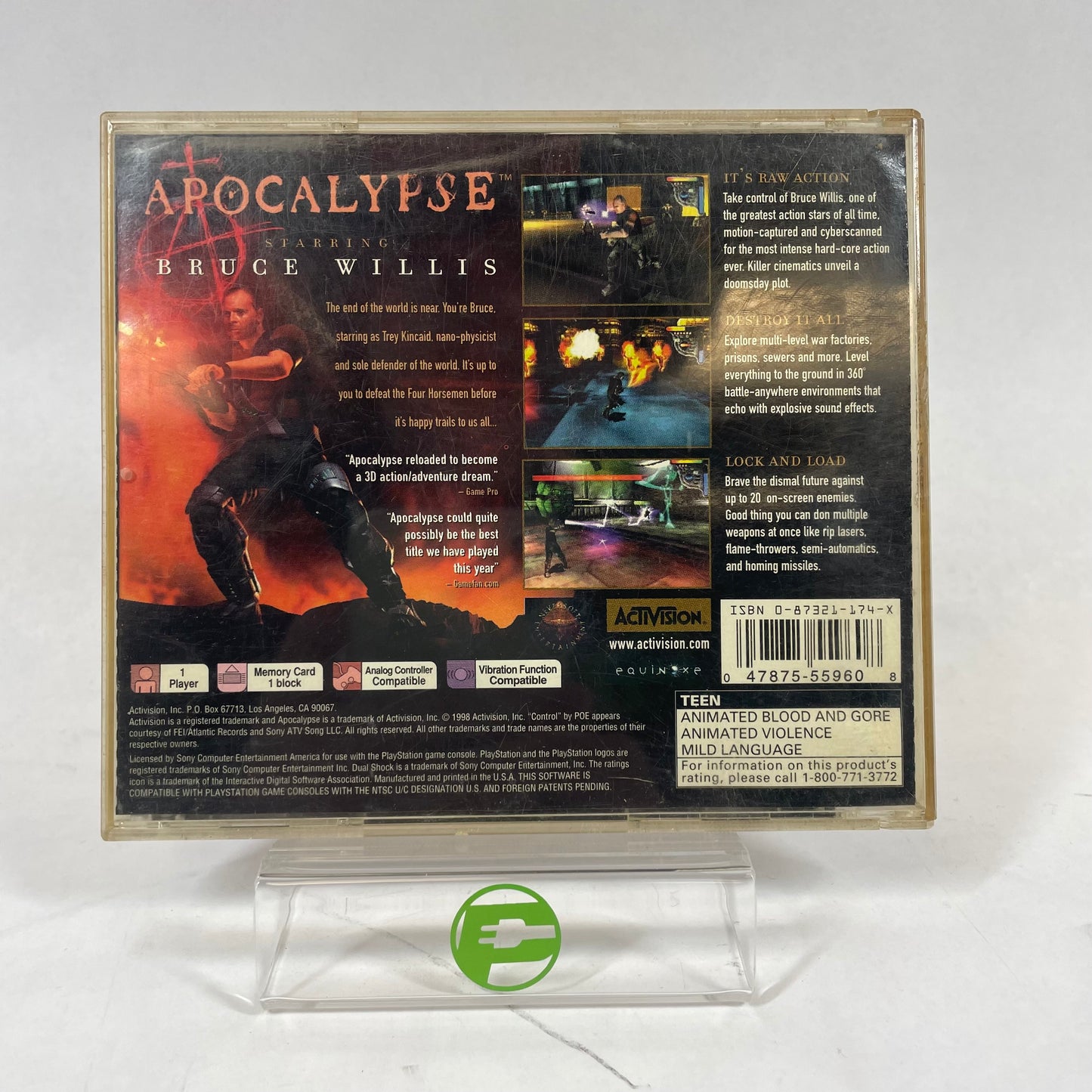 Apocalypse (Sony PlayStation 1 PS1, 1998)