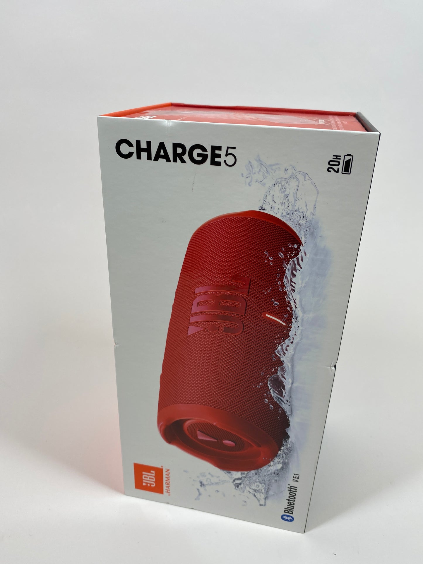 New JBL Charge 5 Portable Waterproof Bluetooth Speaker Red JBLCHARGE5REDAM