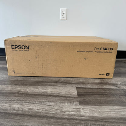 New Epson PowerLite Pro 4K 3,000 Lumens 3LCD Projector G7400U