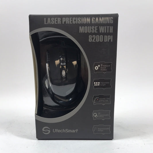 New UtechSmart High Precision Laser Gaming Mouse US-D8200-GM 8200 DPI