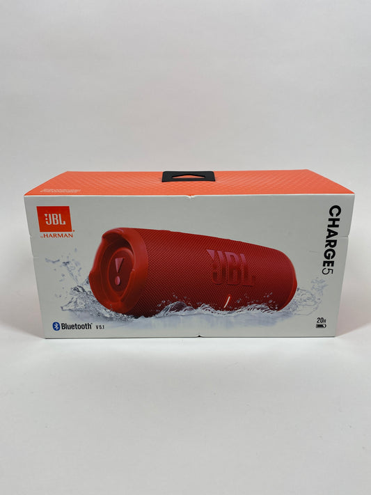 New JBL Charge 5 Portable Waterproof Bluetooth Speaker Red JBLCHARGE5REDAM