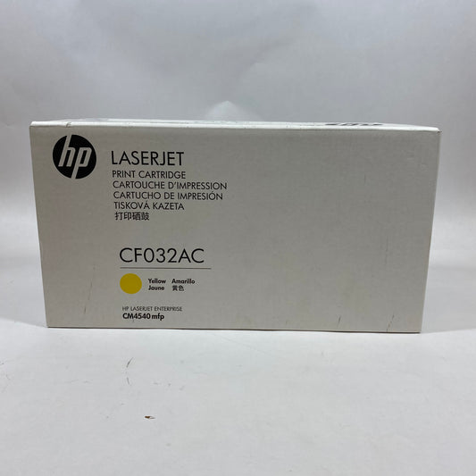 New HP LaserJet CF032AC Yellow Print Cartridge