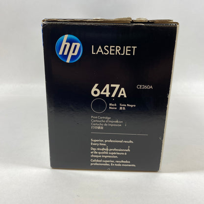 New HP LaserJet 647A Black Print Cartridge