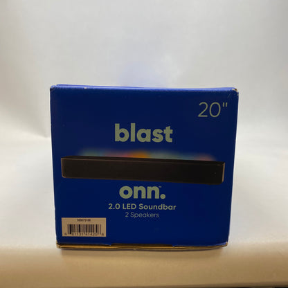 New Onn. Blast 2.0 20" LED Soundbar Black 2339B