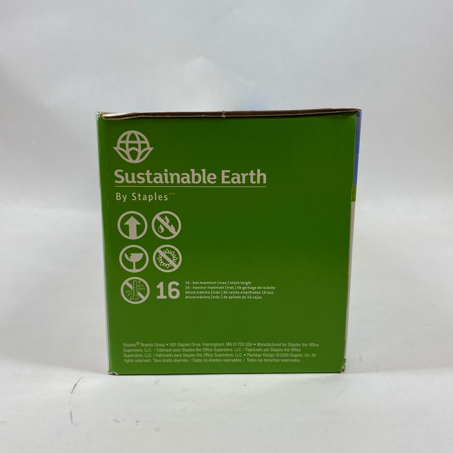 New Staples Sustainable Earth SEB2600CR Cyan Remanufactured Toner Cartridge