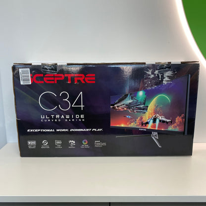 New Sceptre C34 34" C345B-QUT168 WQHD VA 165Hz Ultra Wide Curved Gaming Monitor