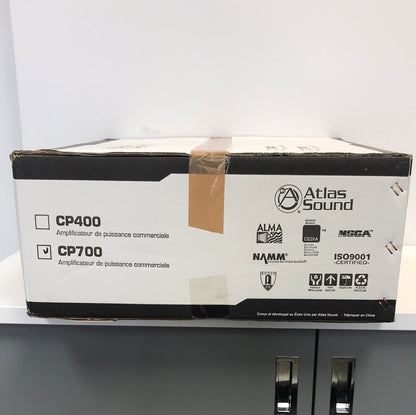 New Atlas Sound Commercial Power Amplifier 700W Dual-Channel Amp CP700