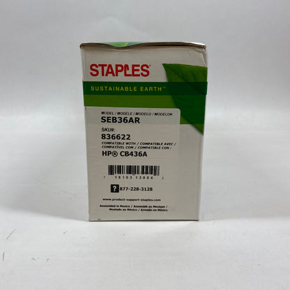 New Staples Sustainable Earth SEB36AR Black Remanufactured Toner Unit