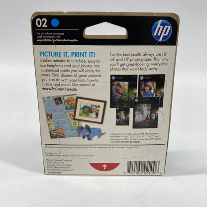 Lot of 11 New HP 02 C8771WN Cyan Ink Cartridge