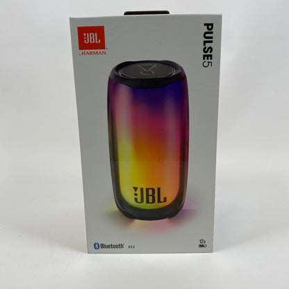 New JBL Pulse 5 Portable Waterproof Bluetooth Speaker Black/RGB JBLPULSE5BLKAM