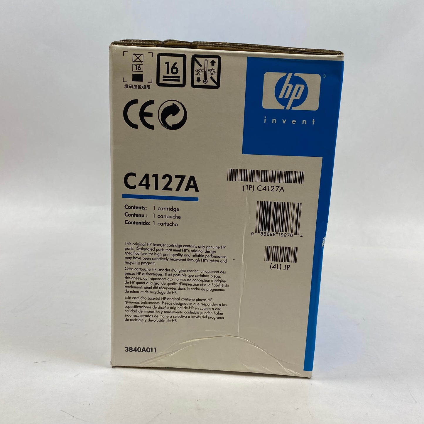 New HP 27A C4127A Black Toner Cartridge