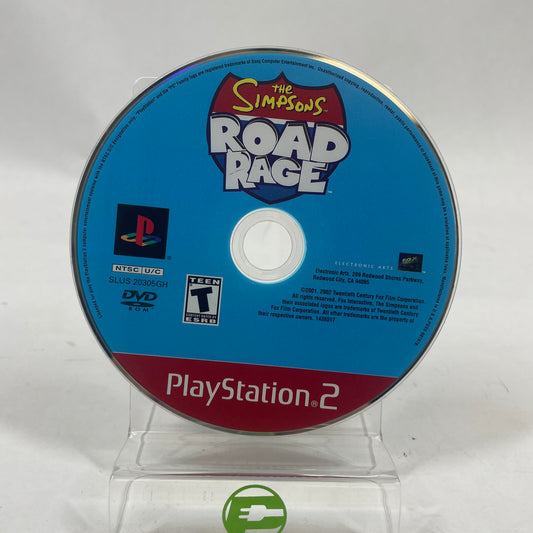 The Simpsons Road Rage (Sony PlayStation 2 PS2, 2001) Disc Only