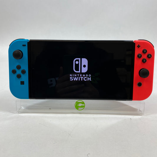 Nintendo Switch OLED Video Game Console HEG-001 Red/Blue