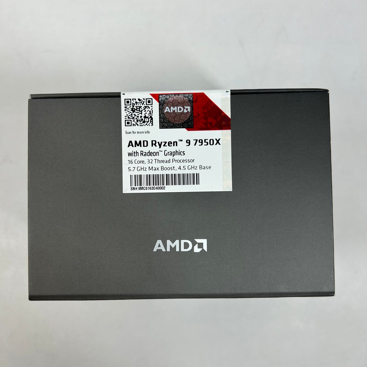 New AMD Ryzen 9 7950X 4.50Ghz 16 Core 100-000000514 32 Thread AM5 CPU