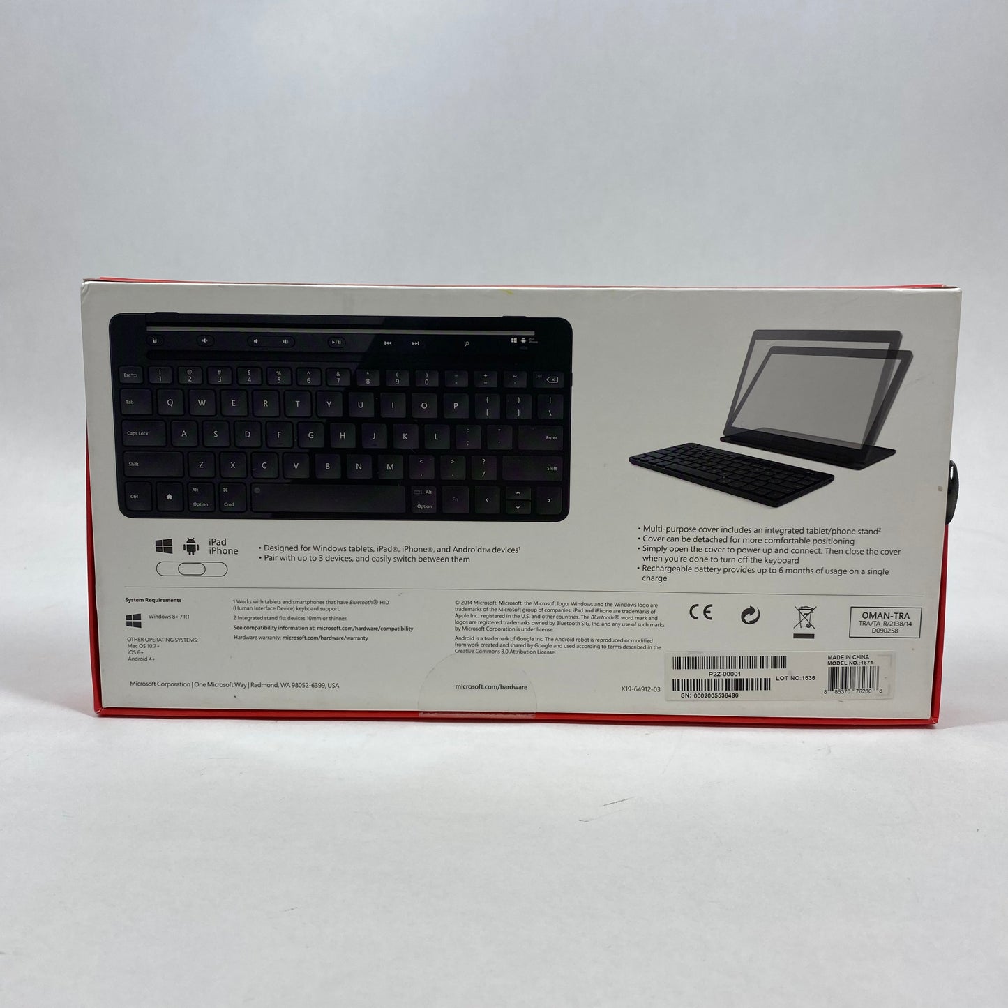 New Microsoft Universal Mobile Keyboard Keyboard 1671