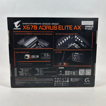 New GIGABYTE X670 AORUS ELITE AX AM5 ATX Gaming Motherboard