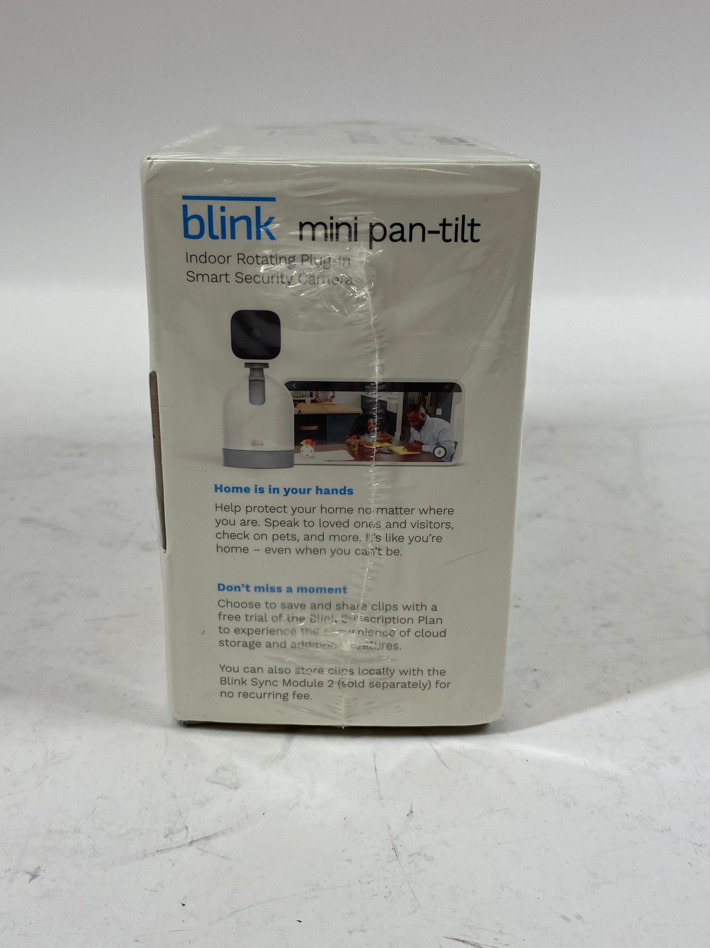 New Blink Mini Pan-Tilt Indoor Rotating Plug-In Smart Security Camera