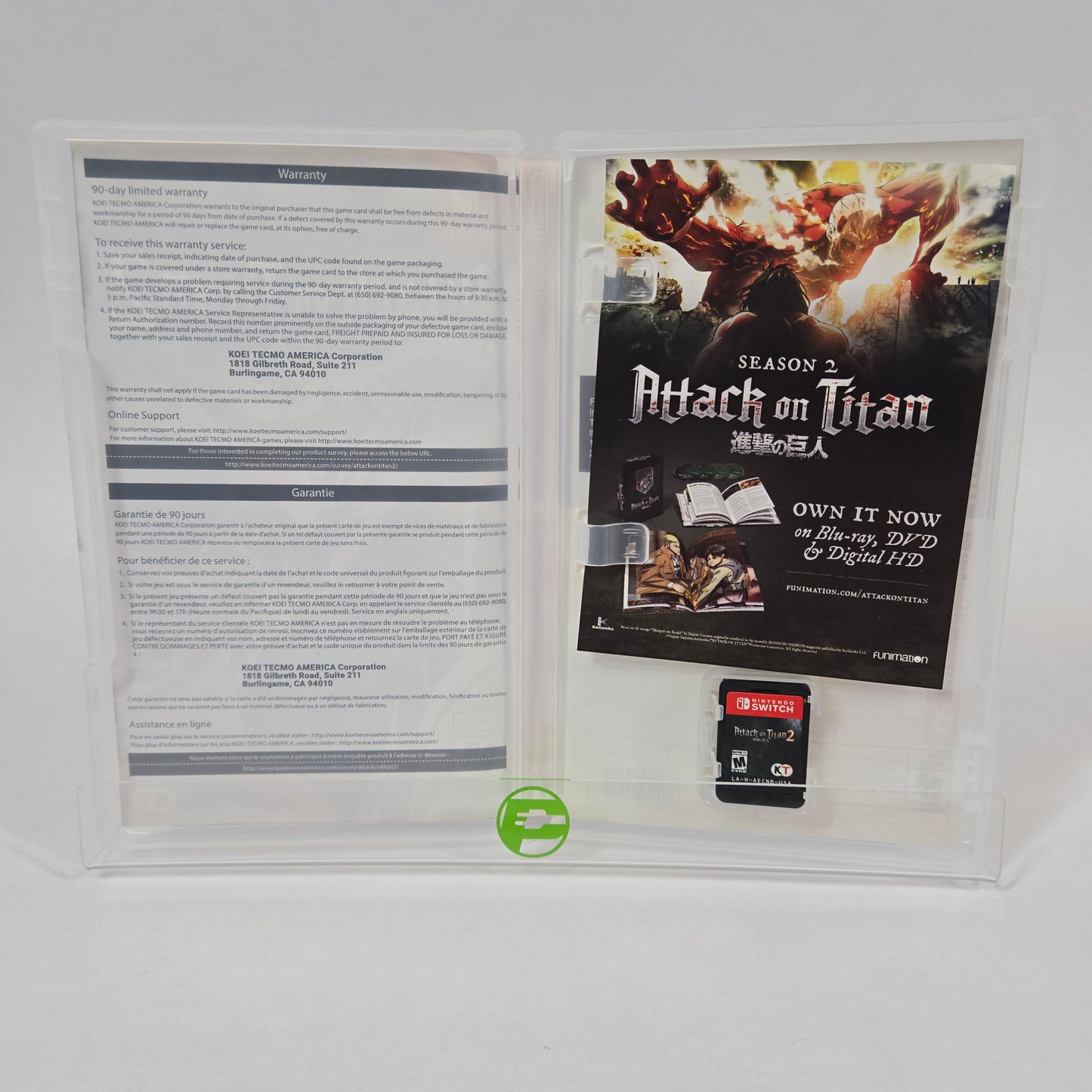 Attack on Titan 2 (Nintendo Switch, 2018)