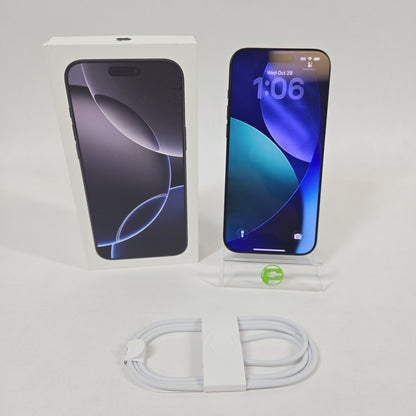 Unlocked Apple iPhone 16 Pro Max 1TB Black Titanium MYWC3LL/A