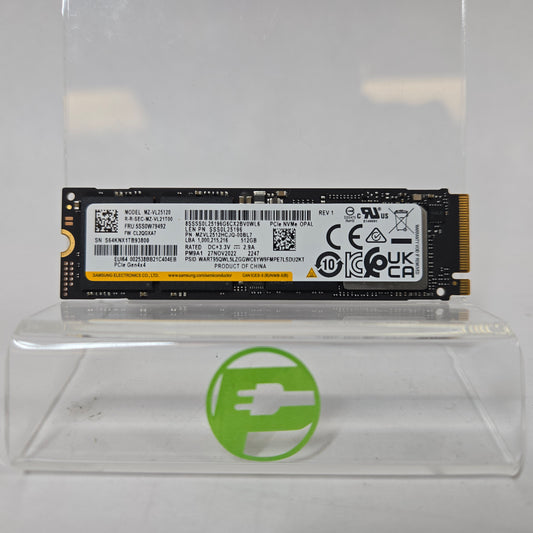 Samsung M.2 2280 SSD 512GB PCIe Gen4 x4 SSD MZ-VL25120