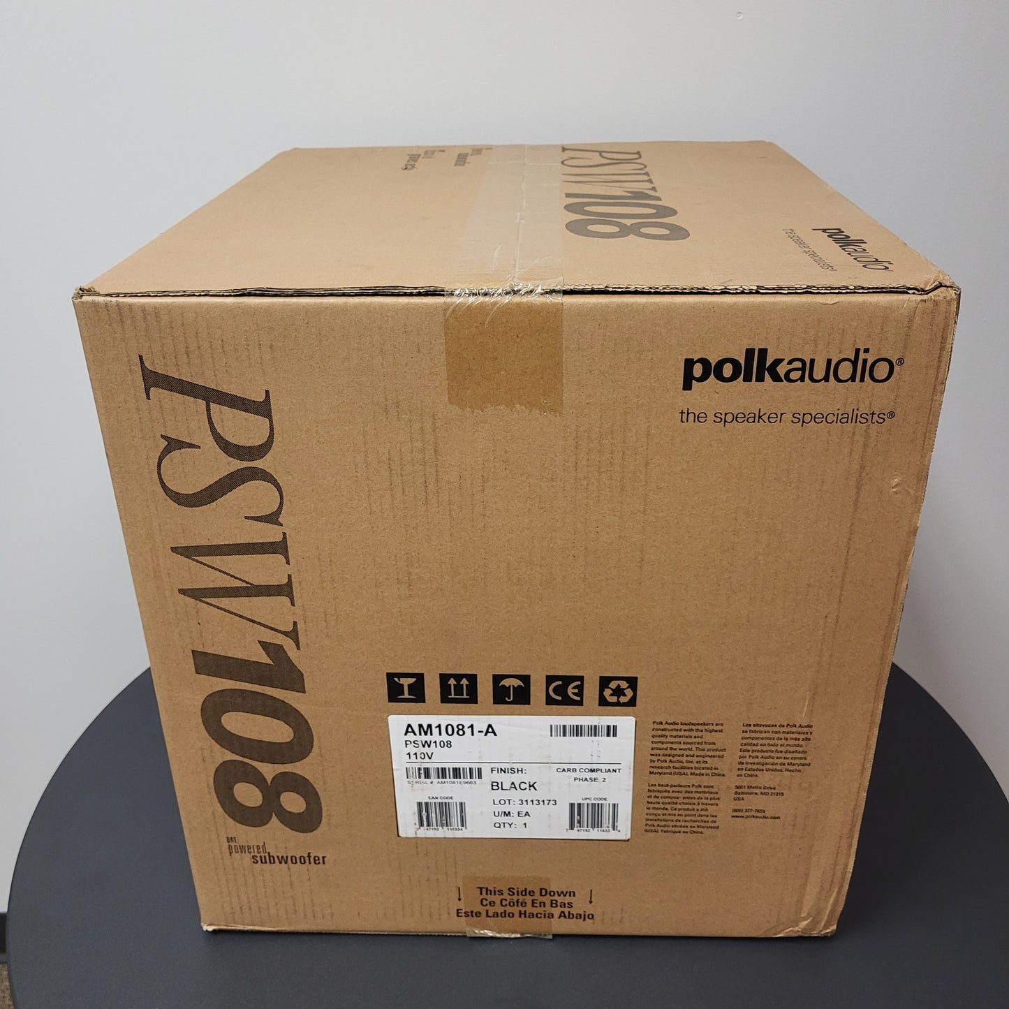 New Polk Audio One Powered Subwoofer PSW 108