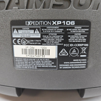 Samson Expedition Portable PA with Bluetooth Black XP106